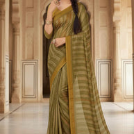 Chic Printed Saree with Blouse Piece for Sophisticated Ethnic Style  | SSR-OPTIONS