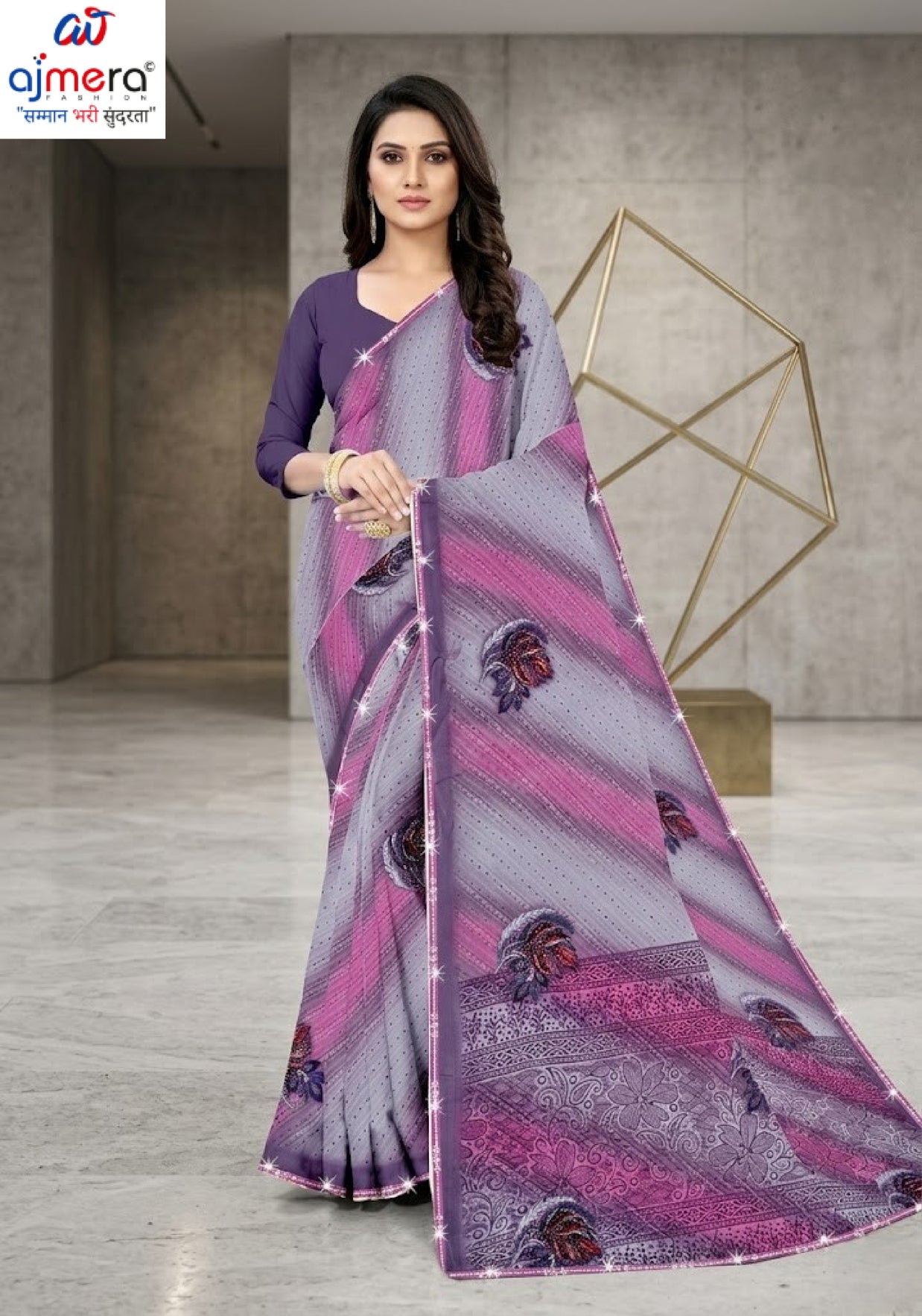 Trendy Printed Saree with Blouse Piece for Women’s Ethnic Wardrobe | CAS-PREM RATAN