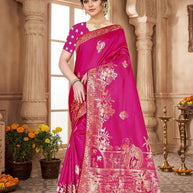 Stylish Jacquard Silk Saree With Blouse Piece | TUL-HUMJOLI SILK VOL-21