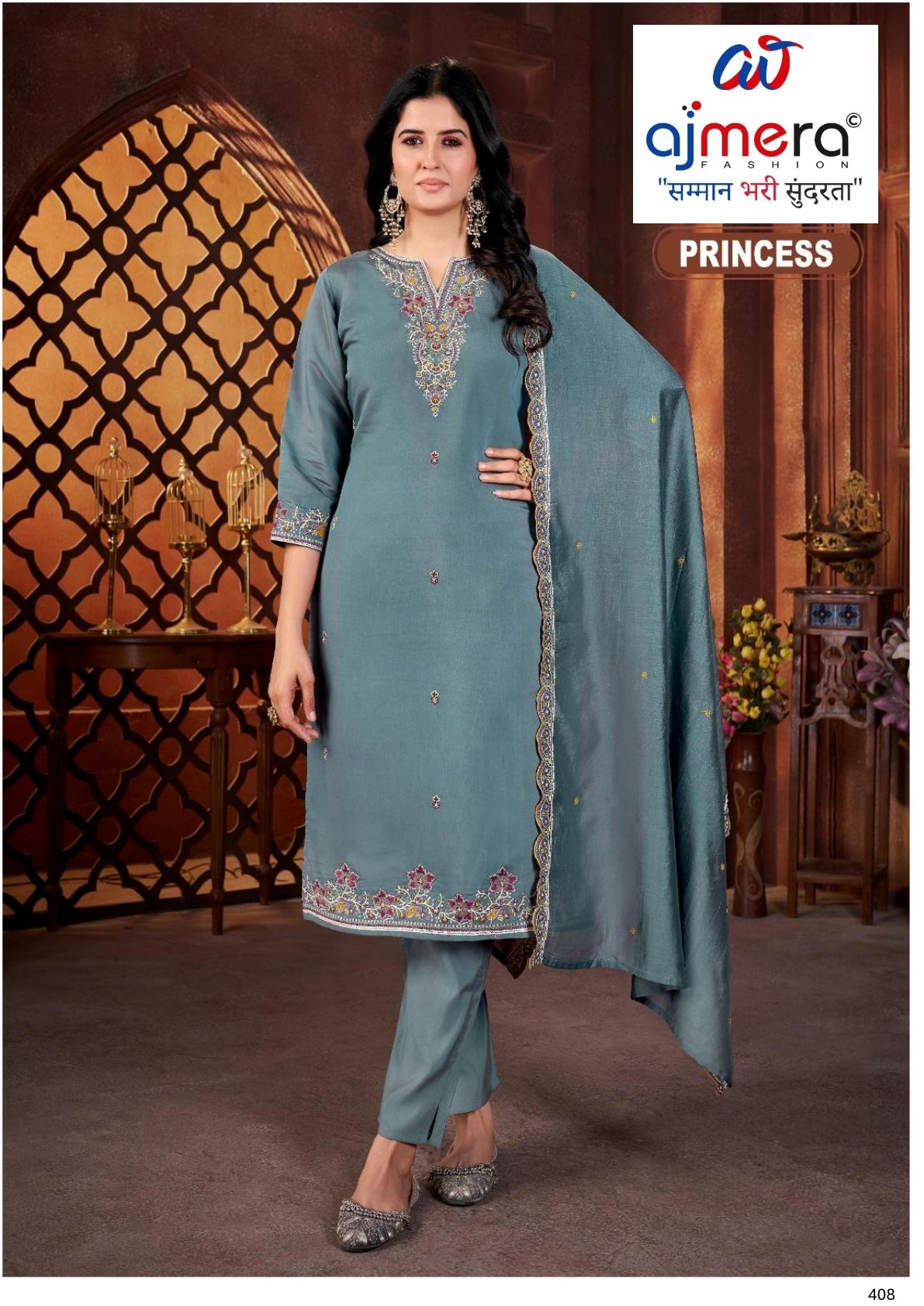 Designer Royal Plus Size Kurti Set for Women | JMH-PRINCESS-A