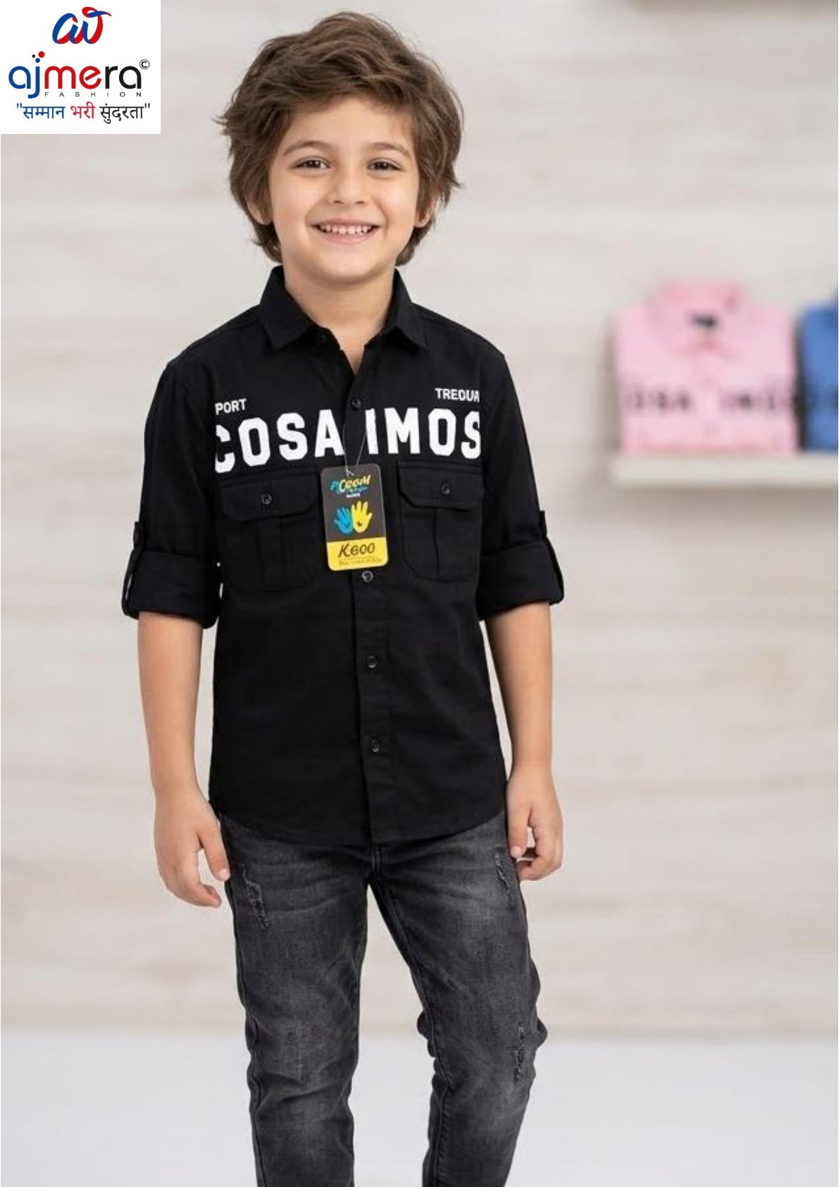 Wholesale Boys Jaam Cotton Shirt Collection | VNA-N266