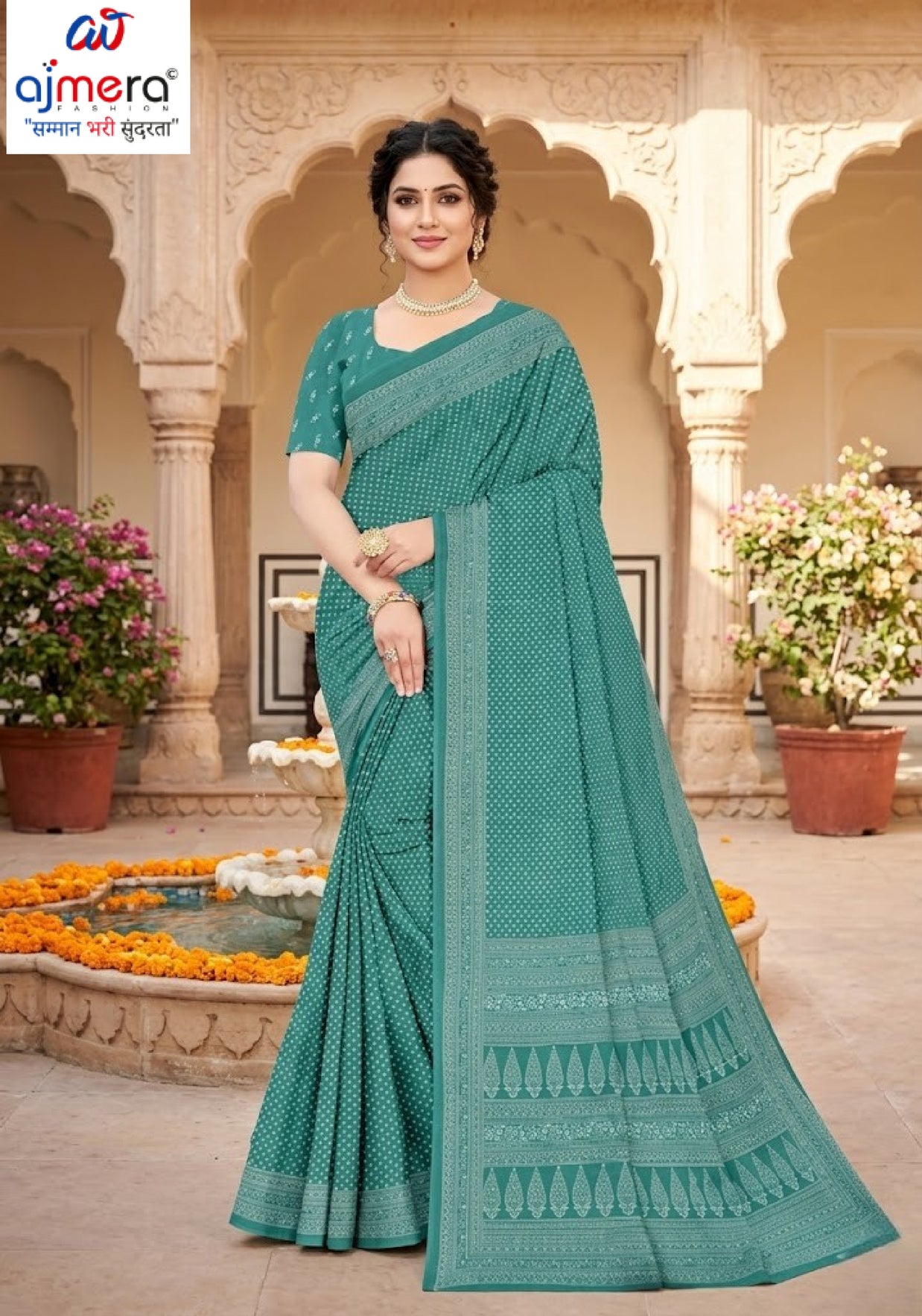 Designer Printed Saree with Blouse Piece for Special Occasions | PUS-DREAM GIRL-314