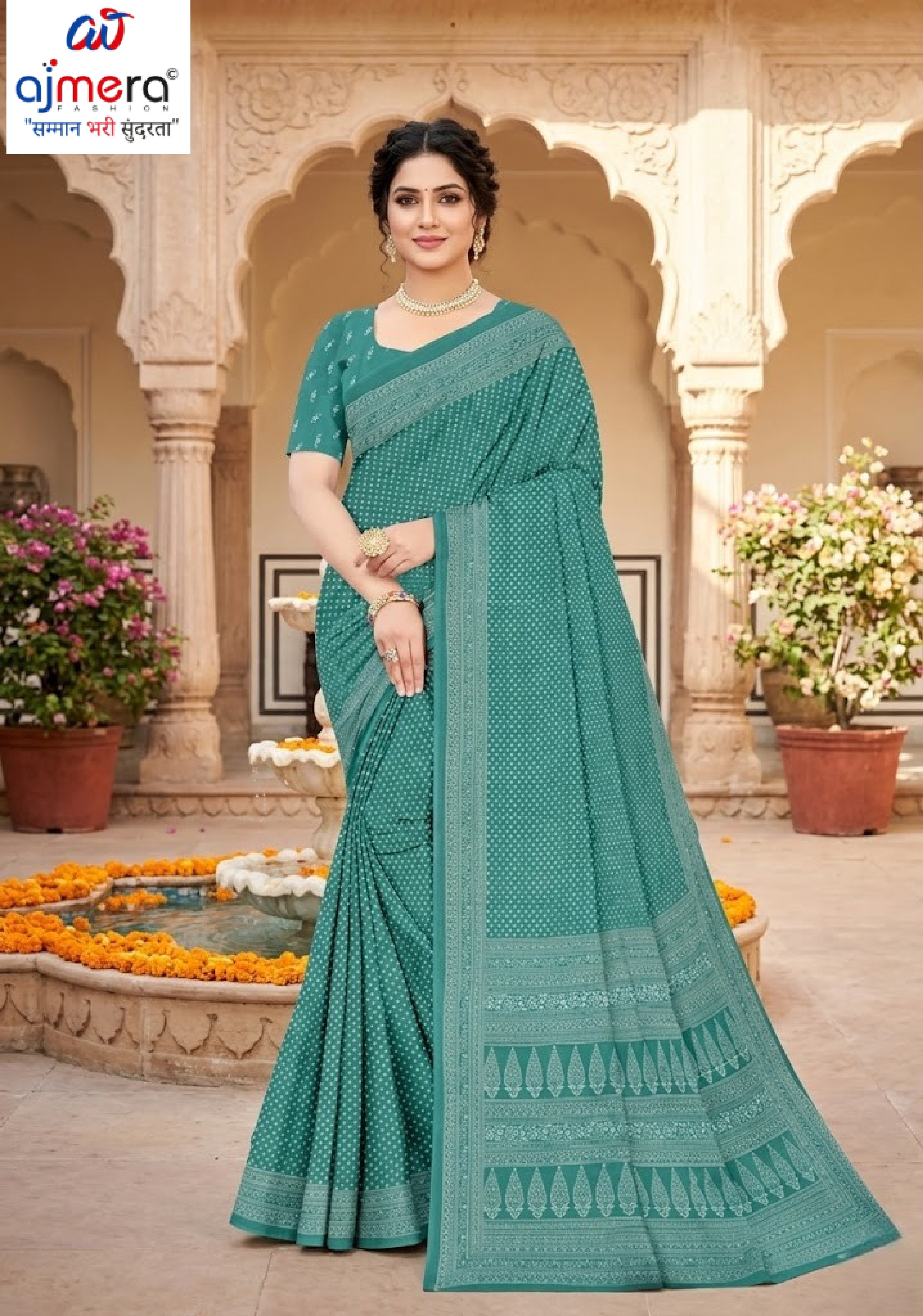 Designer Printed Saree with Blouse Piece for Special Occasions | PUS-DREAM GIRL-314