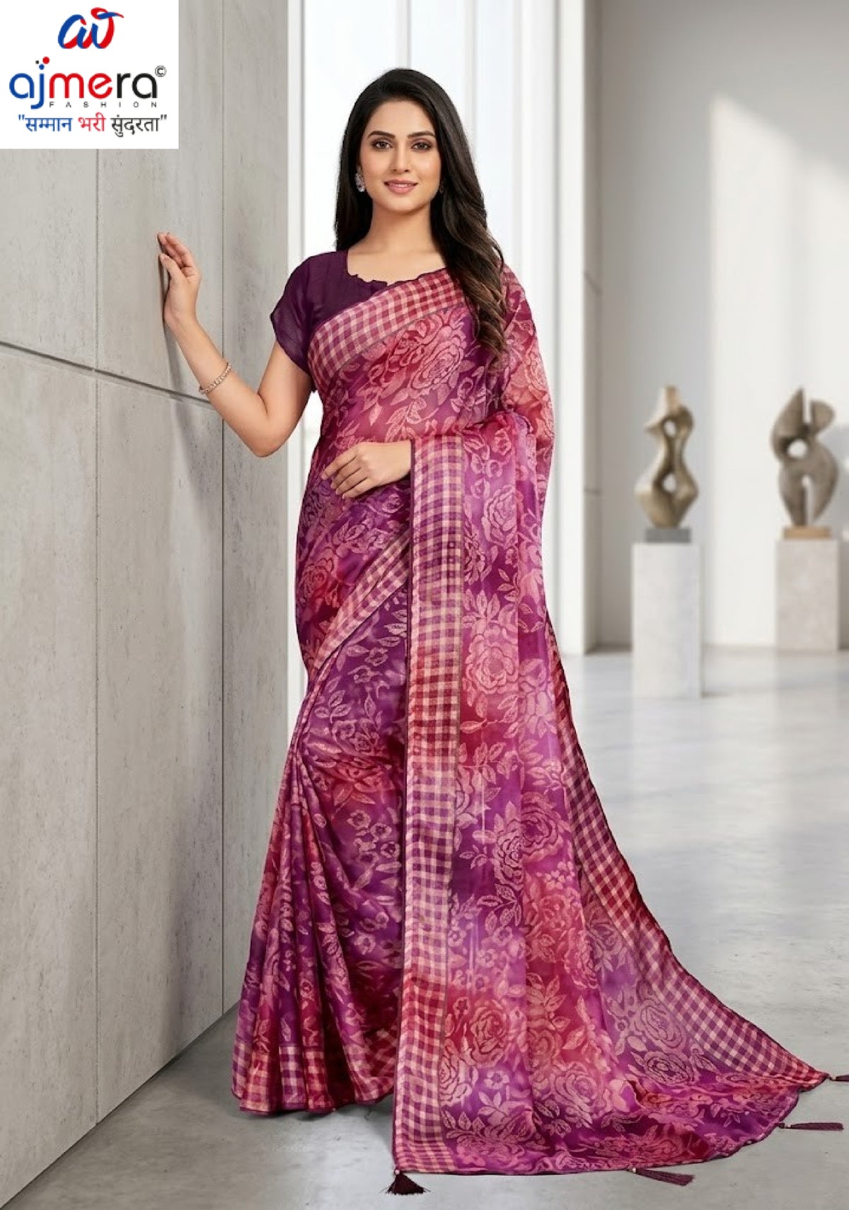 Designer Printed Saree with Blouse Piece for Special Occasions  | RDD-MARTINI