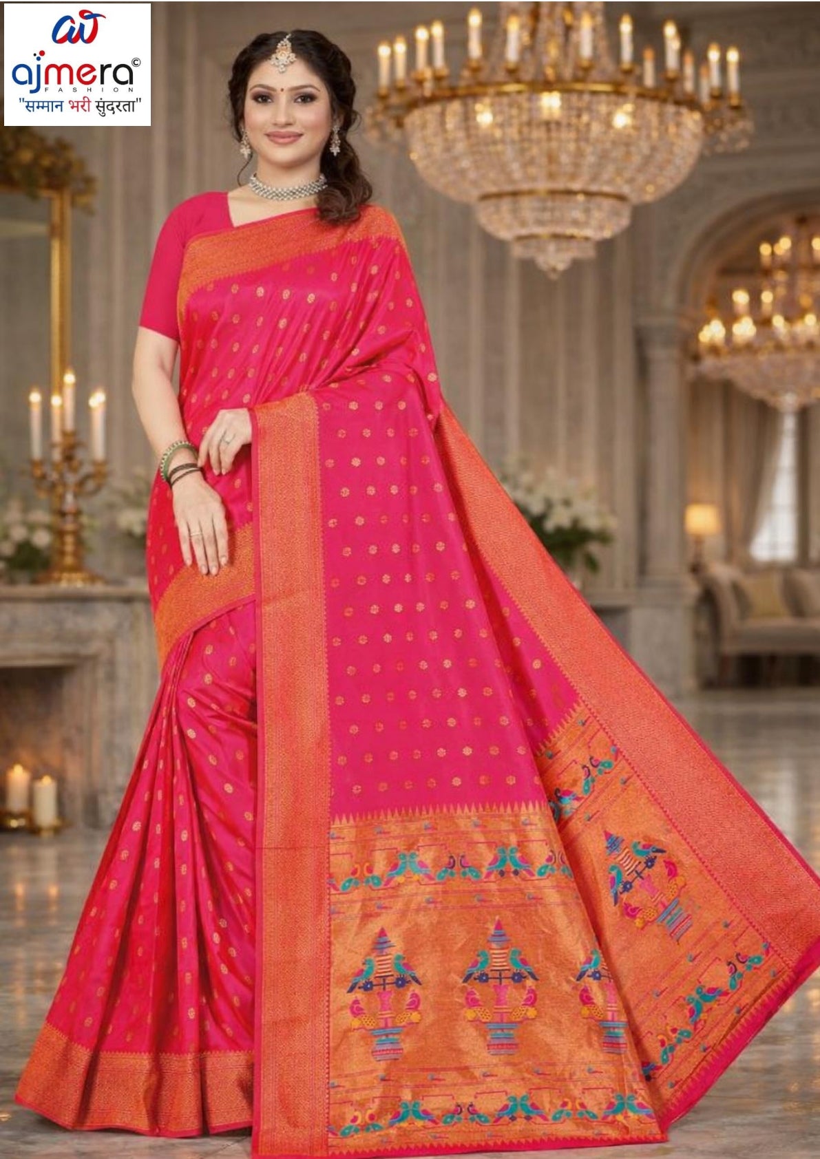 Elegant Jacquard Silk Saree with Designer Blouse Piece for Festive Elegance | DBU-KALANJALI SILK VOL-03