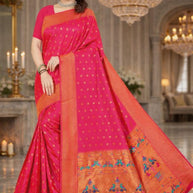 Elegant Jacquard Silk Saree with Designer Blouse Piece for Festive Elegance | DBU-KALANJALI SILK VOL-03