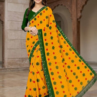 Exclusive Printed Saree with Blouse Piece for Elegant Ethnic Look | CAS-SHUBH LAGAN