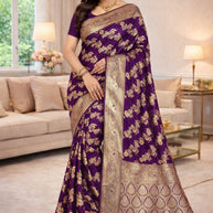 Rich Jacquard Silk Saree with Blouse Piece for Sophisticated Ethnic Style | TUL-CLEAR SILK VOL-04