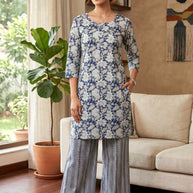 Designer Floral Style Kurti Set for Women | AAC-FLORA