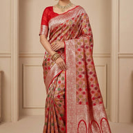 Premium Touch Jacquard Silk Saree With Blouse Piece | MUT-DHRUVI