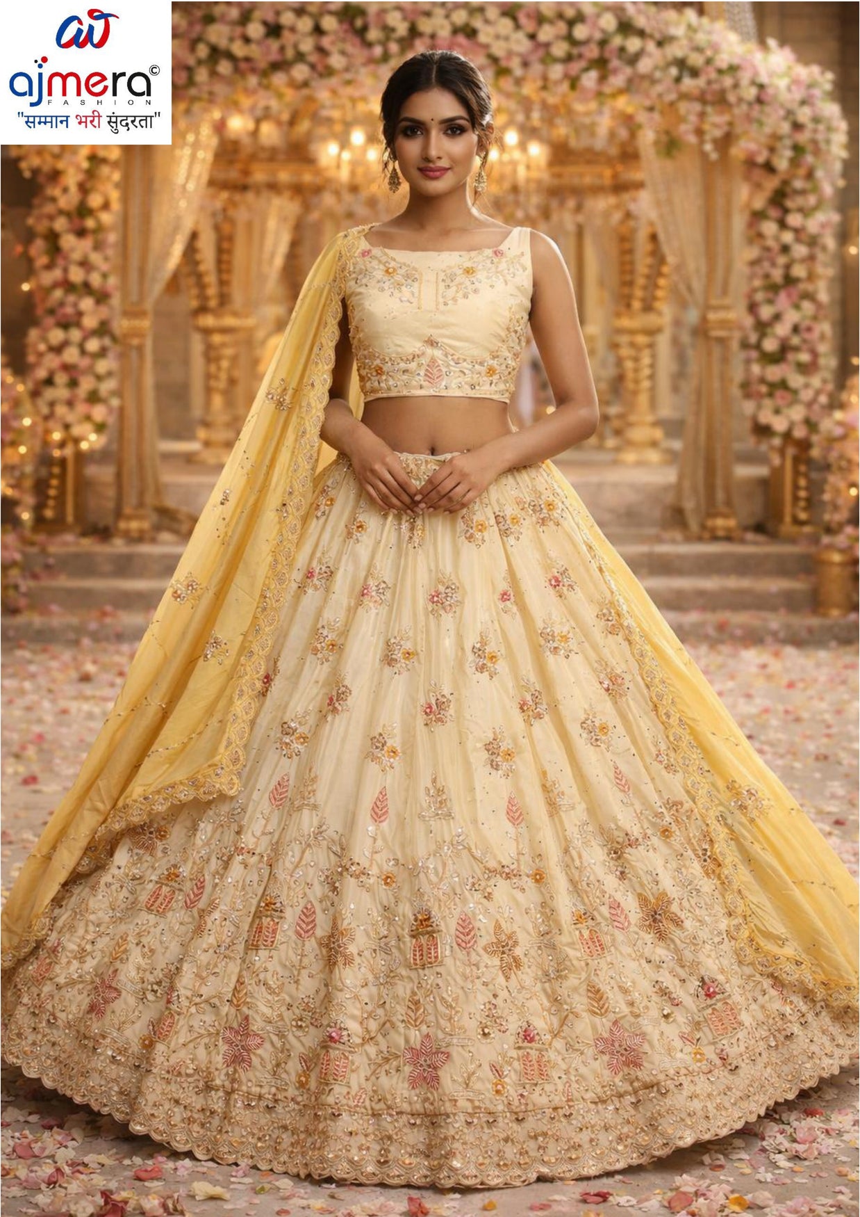 Fancy Embroidery Work Lehenga Choli Manufacturer Supplier Exporter|ADD-MAHASWETA