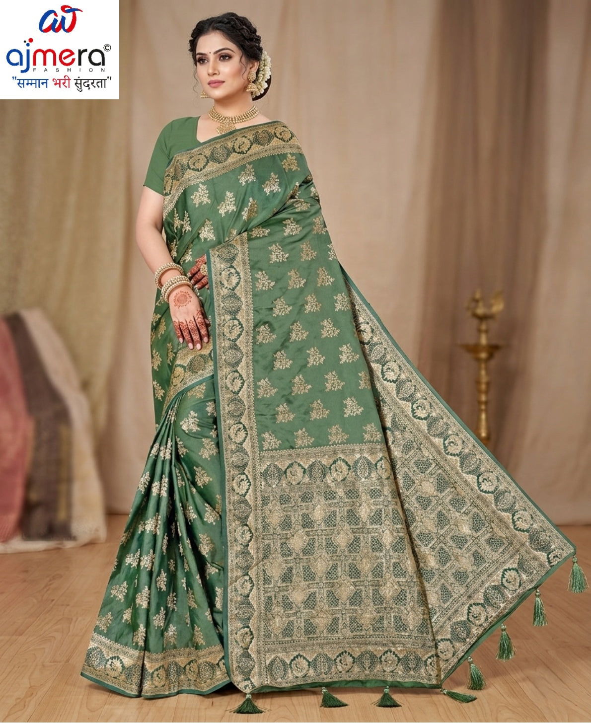 Elegant Jacquard Silk Saree with Designer Blouse Piece for Festive Elegance | DBU-MANGAL BELLA VOL-02