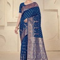 Elegant Jacquard Silk Saree with Designer Blouse Piece for Festive Elegance | TUL-VEERA SILK VOL-03