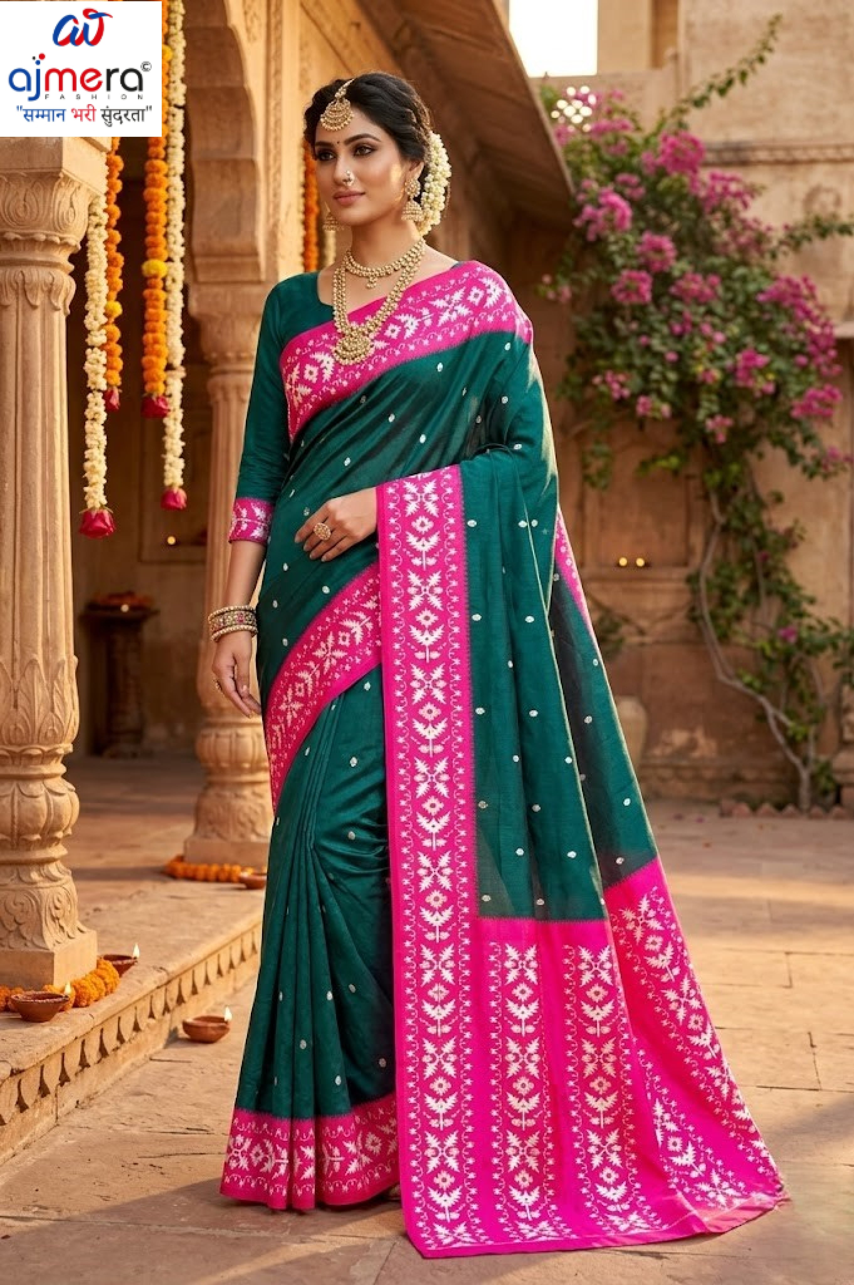 Classic Jacquard Silk Saree with Blouse Piece for Elegant Traditional Look | DOF-BEAGAUM BEAUTY-1