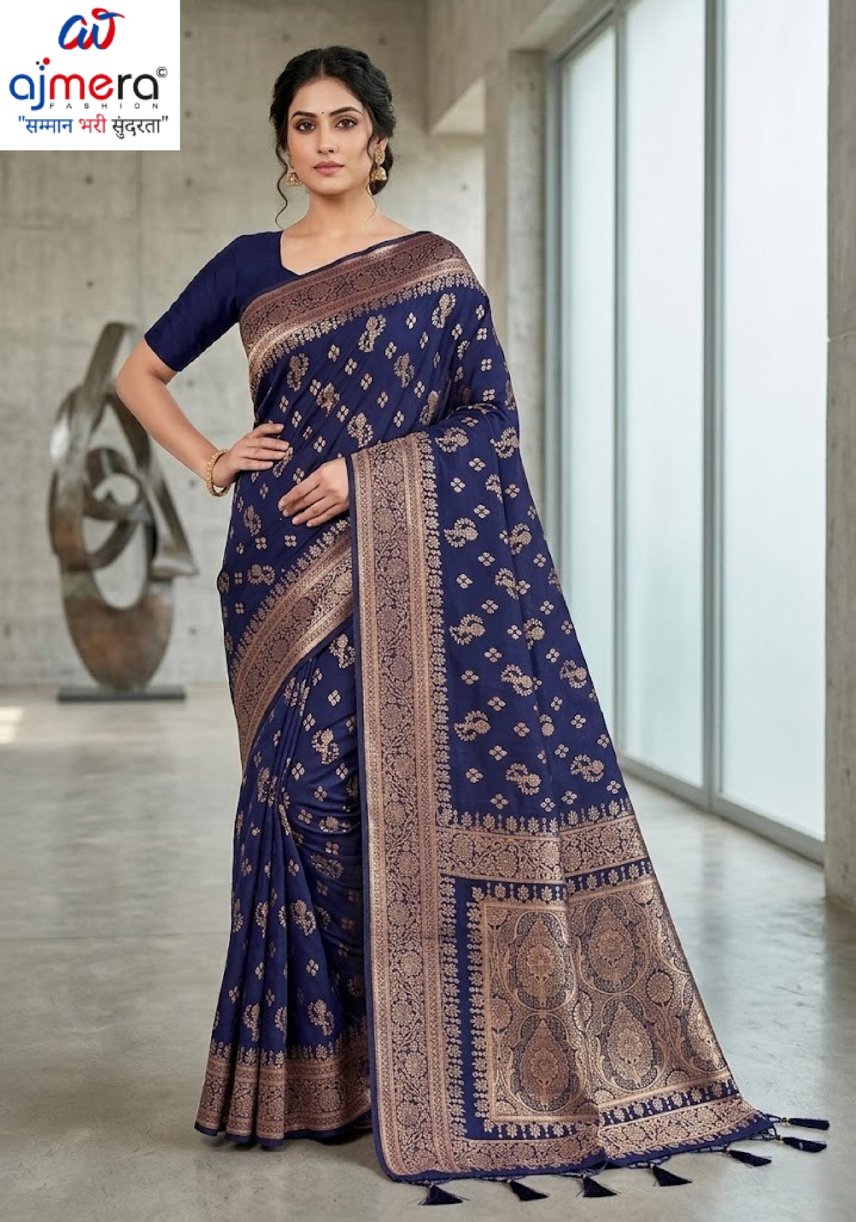 Graceful Jacquard Silk Saree with Blouse Piece for Timeless Ethnic Fashion | TUL-HANSJODA SILK VOL-45