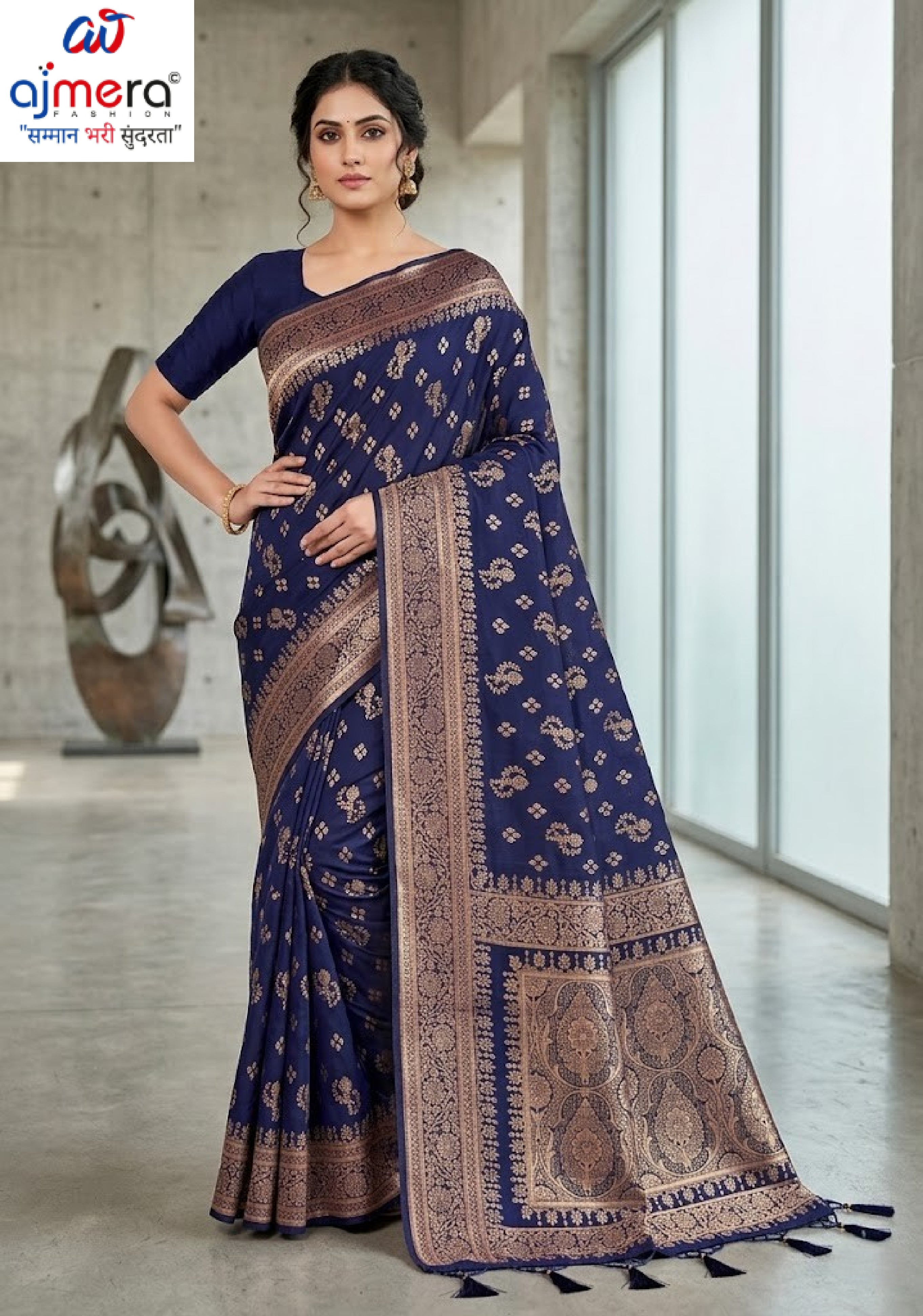 Graceful Jacquard Silk Saree with Blouse Piece for Timeless Ethnic Fashion | TUL-HANSJODA SILK VOL-45