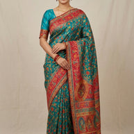 Cultural Jacquard Silk Saree With Blouse Piece | WSO-SUPREME