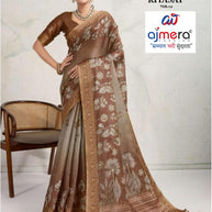 Elegant Printed Saree with Designer Blouse Piece for Festive Wear | RMF-RIYASAT VOL-19