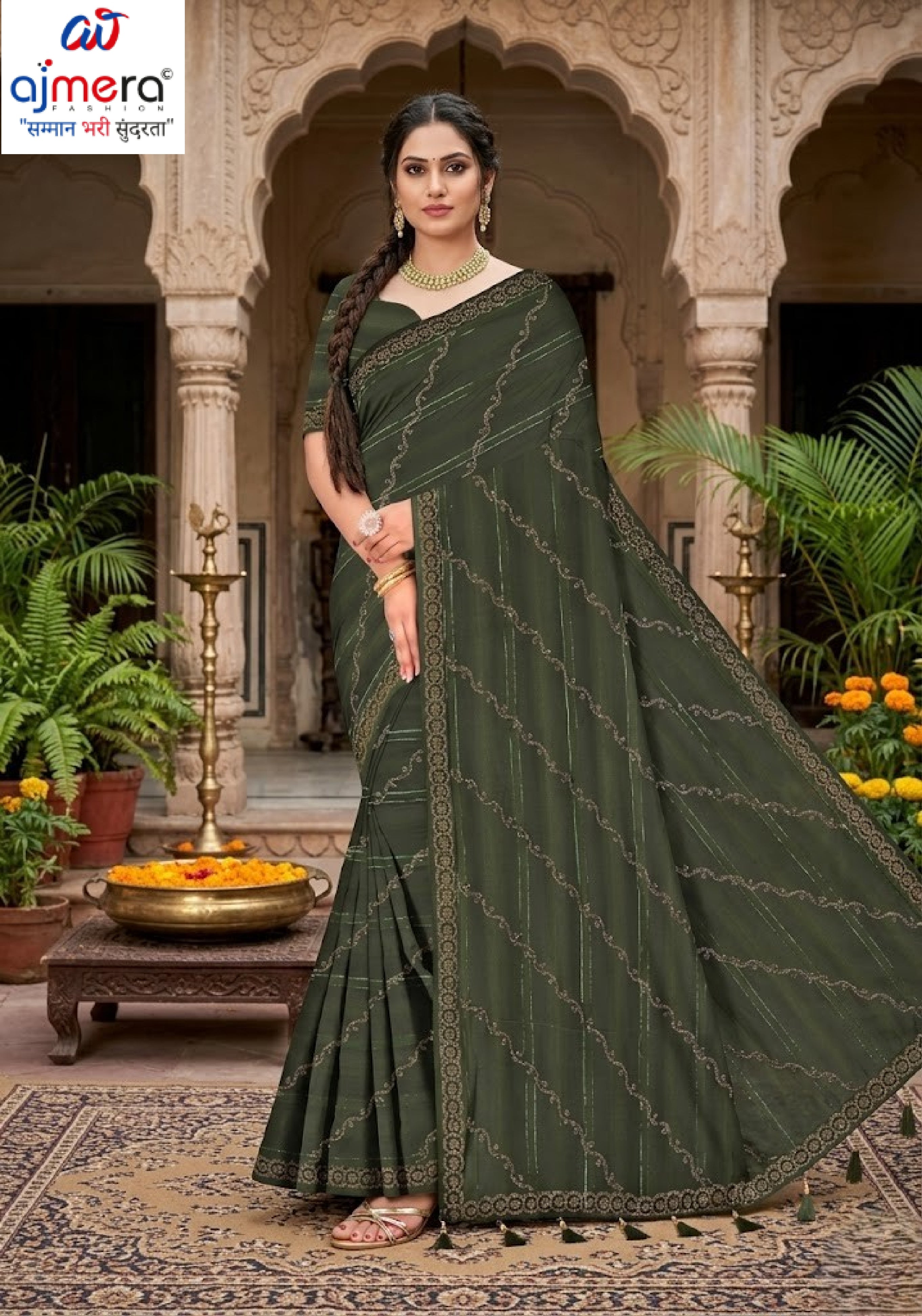 Matching Saree Manufacturer with Blouse Piece for Premium Ethnic and Traditional Wear | RAL-DHURANDHAR