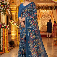 Classic Printed Saree with Blouse Piece for Timeless Traditional Style  | GLC-FULL DEMOND