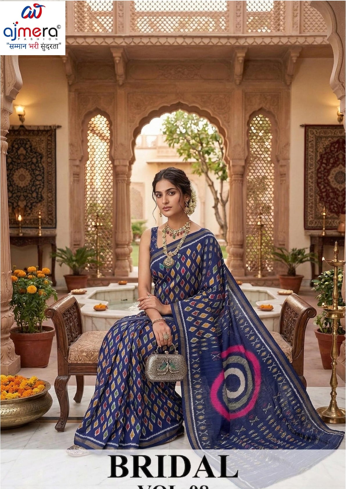 Classic Printed Saree with Blouse Piece for Timeless Traditional Style  | RMF-BRIDAL VOL-8