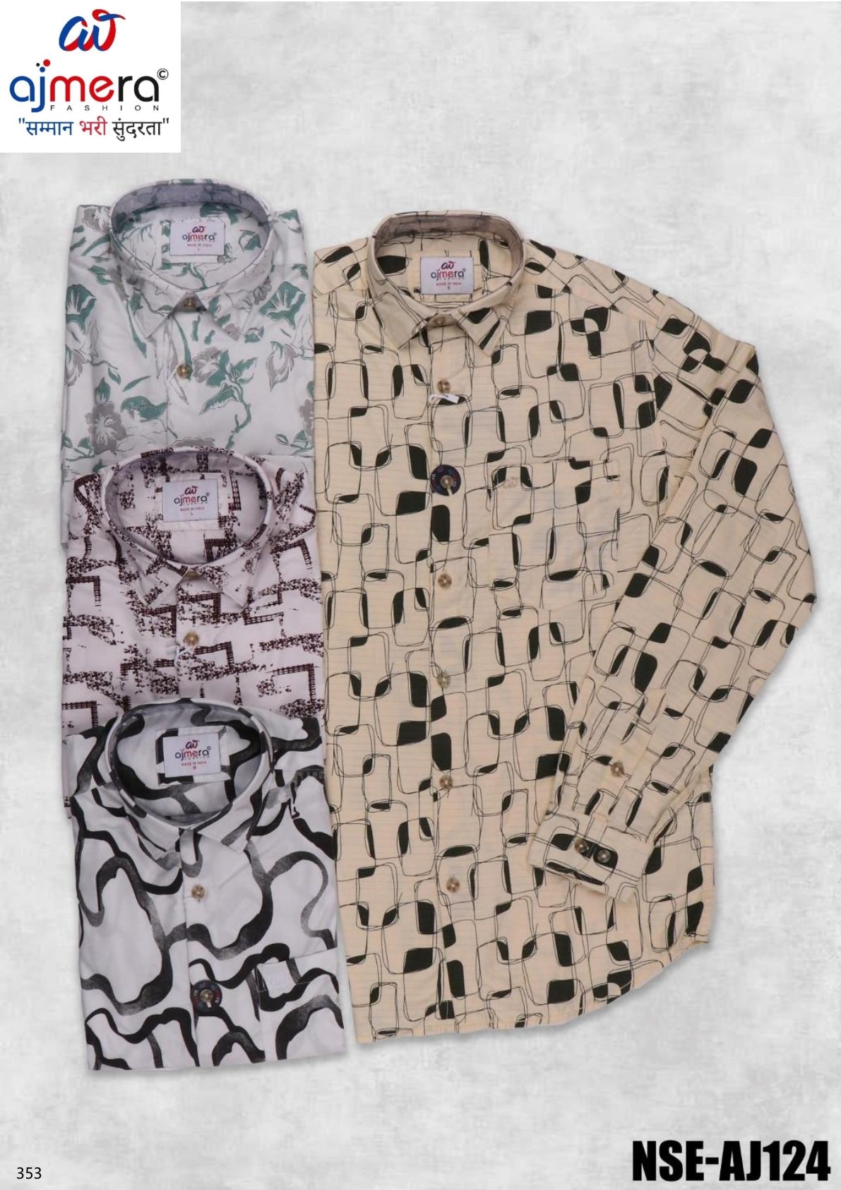 Mens Shirt Wholesale Supplier for Retailers | NSE-AJ124