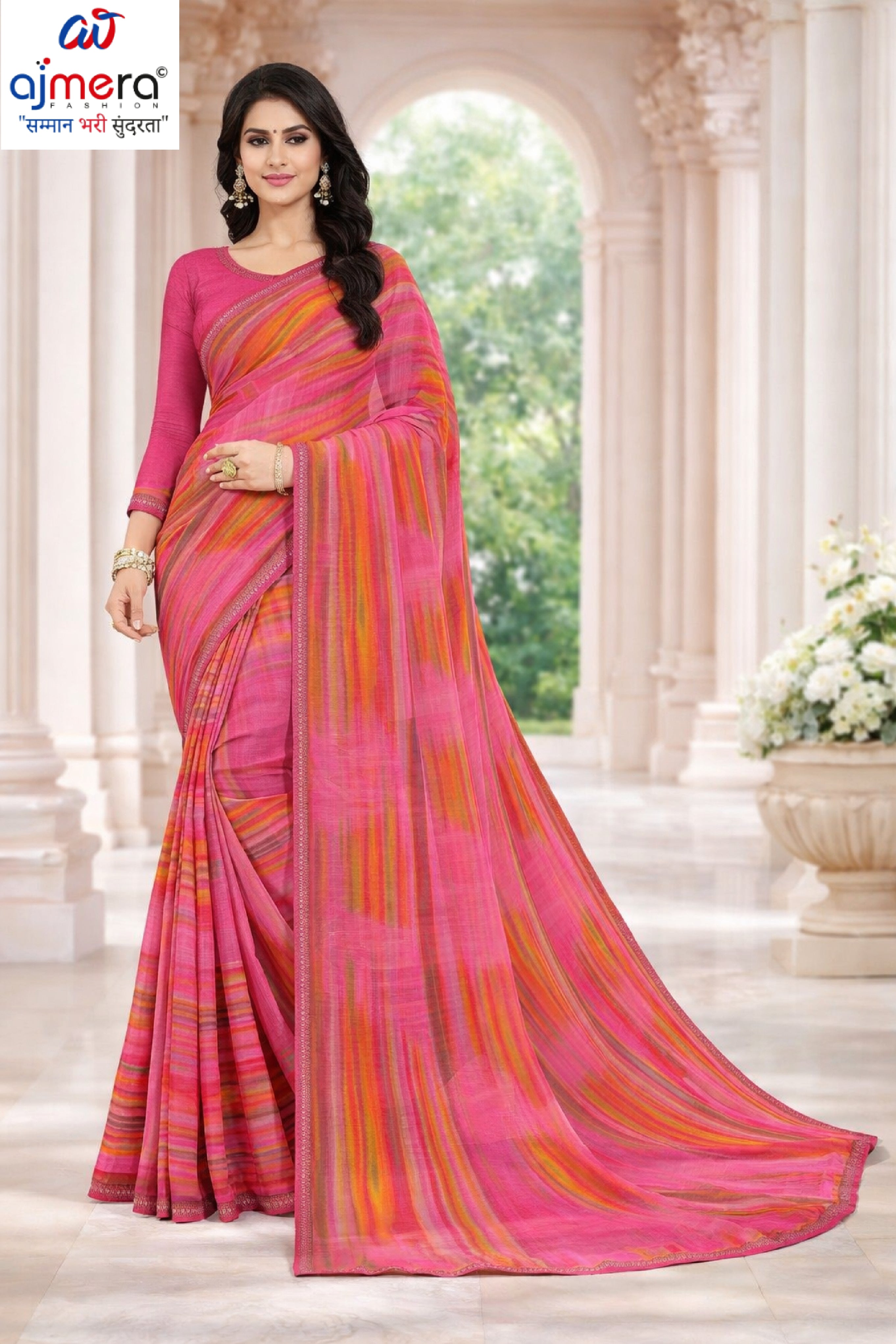 Exclusive Printed Saree with Blouse Piece for Elegant Ethnic Look  | RDD-AANVI VOL-02
