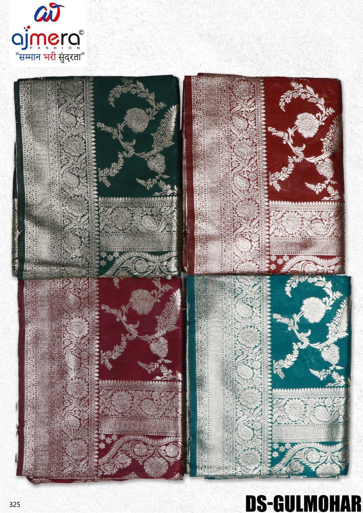 Unique Rapier Silk Matching Saree With Blouse Piece | DS-GULMOHAR