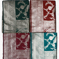 Unique Rapier Silk Matching Saree With Blouse Piece | DS-GULMOHAR
