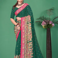 Premium Printed Saree with Matching Blouse Piece for Ethnic Elegance | RMF-NRITYA VOL-01