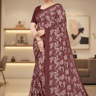 Premium Printed Saree with Matching Blouse Piece for Ethnic Elegance  | RDD-GUNJIKA