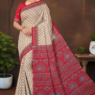 Handloom Cotton Saree with Blouse Piece for Premium Ethnic and Traditional Wear | ASS-SARITA VOL-5