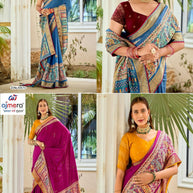 Fashionable Printed Saree with Blouse Piece for Festive Collection | VDT-SUNIDHI-3