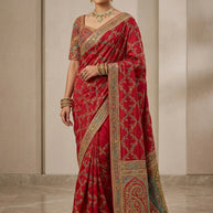 Elegant Craft Jacquard Silk Saree With Blouse Piece | STZ-MAYA