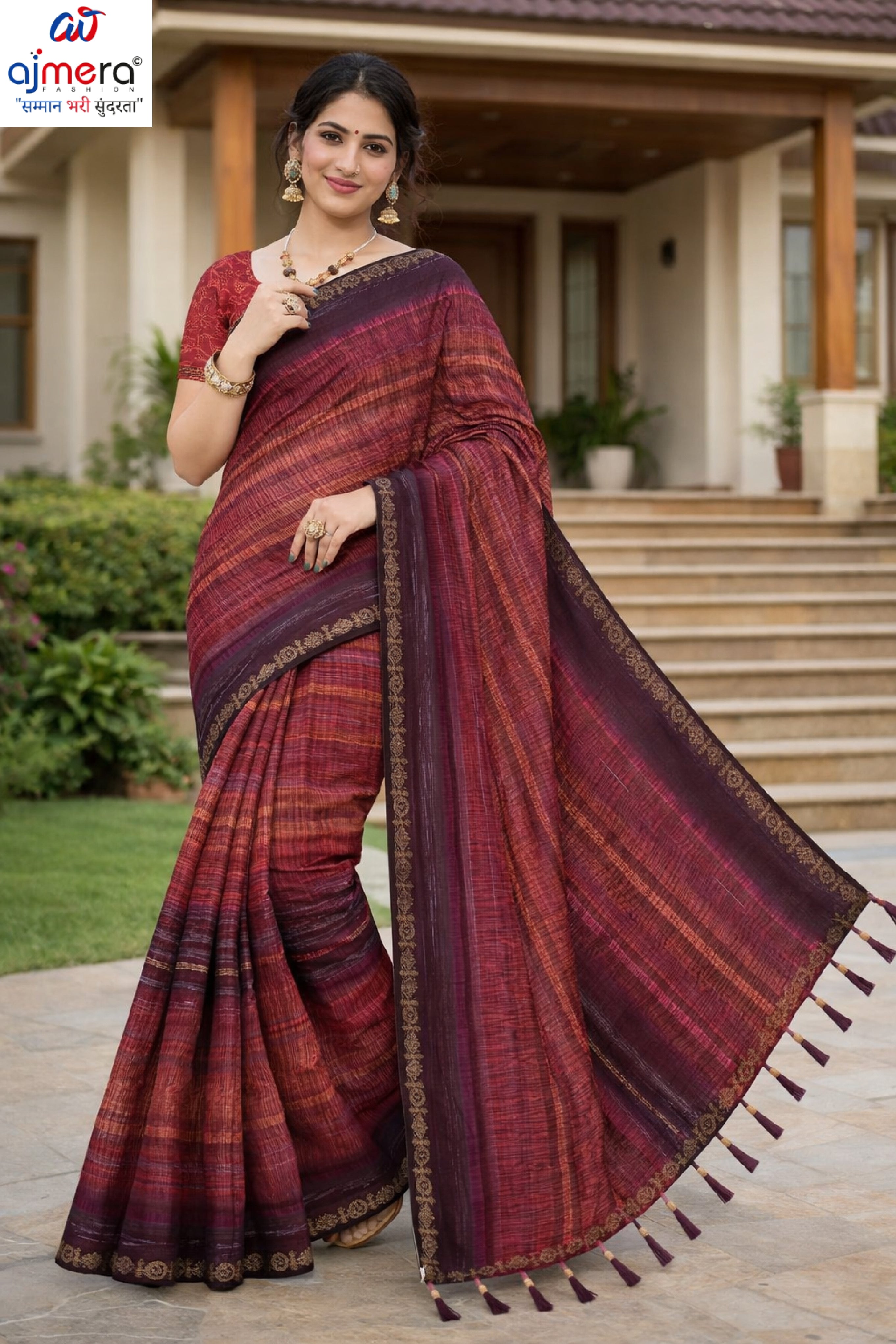 Matching Saree Wholesale with Blouse Piece for Premium Ethnic and Traditional Wear | RAL-BHASKAR