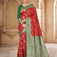 Signature Jacquard Silk Saree With Blouse Piece | TUL-BANARSI PURE SILK VOL-02
