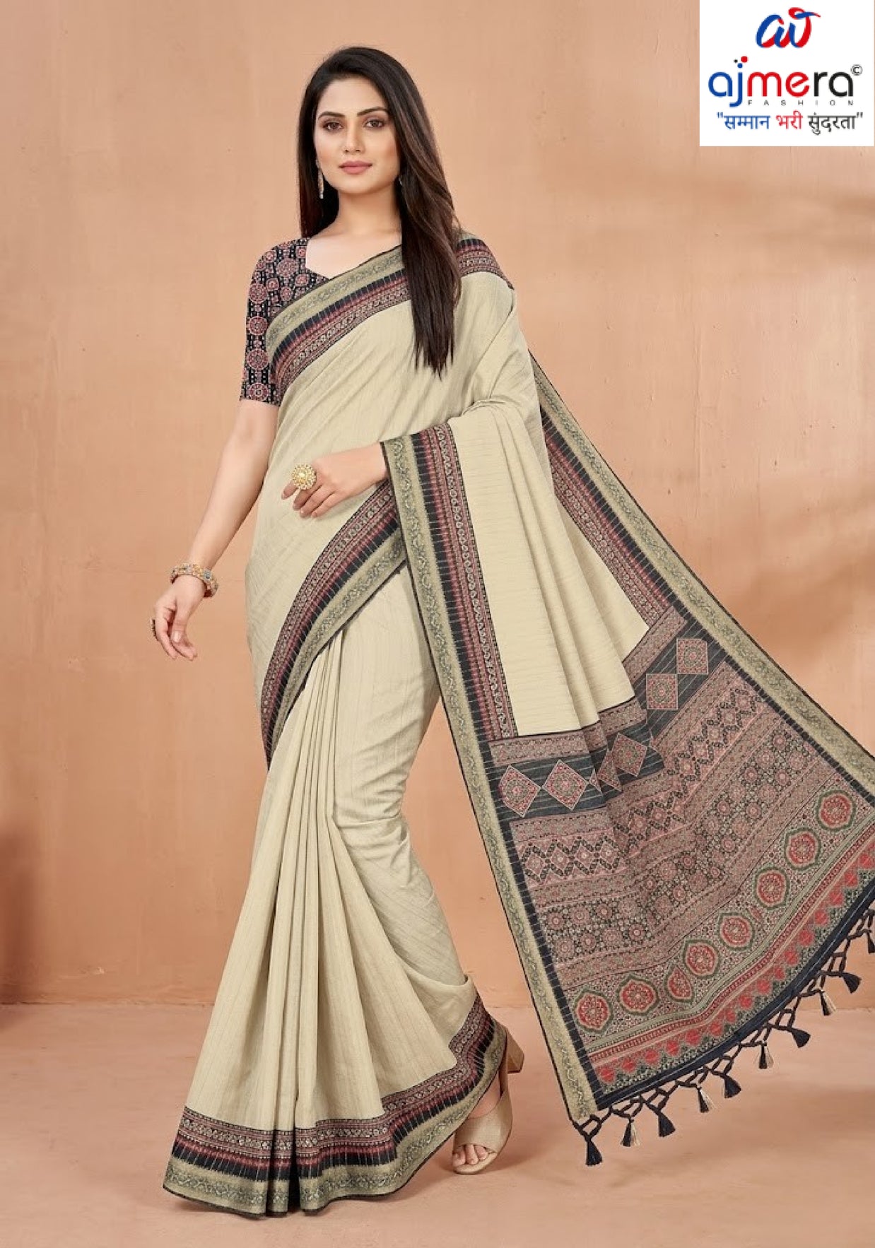 Trendy Printed Saree with Blouse Piece for Women’s Ethnic Wardrobe | PUS-JALPARI-1