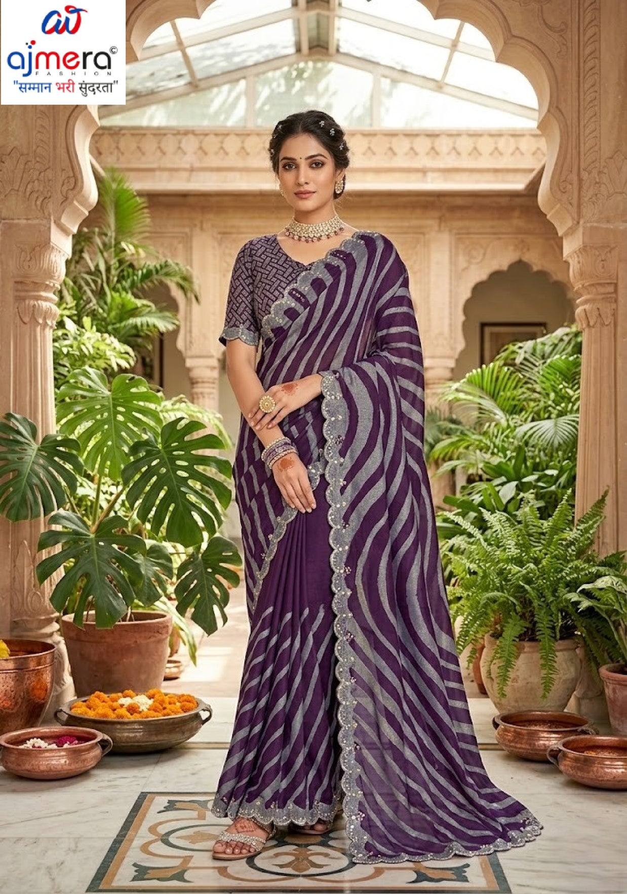 Trendy Printed Saree with Blouse Piece for Women’s Ethnic Wardrobe  | RDD-ZIYA