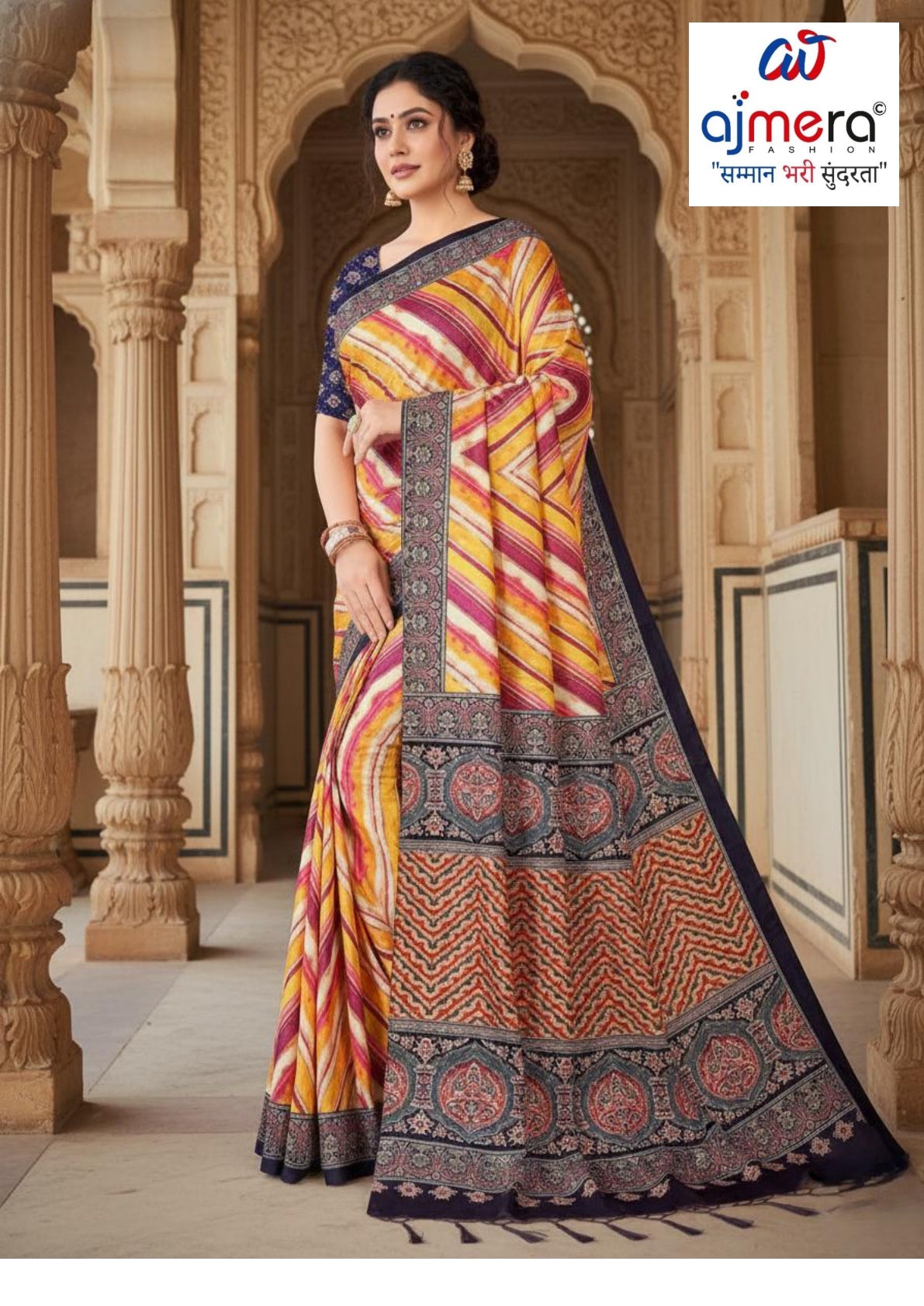Ethnic Wear Rapier Silk Matching Saree Without Blouse | DBU-DIGITAL PARI