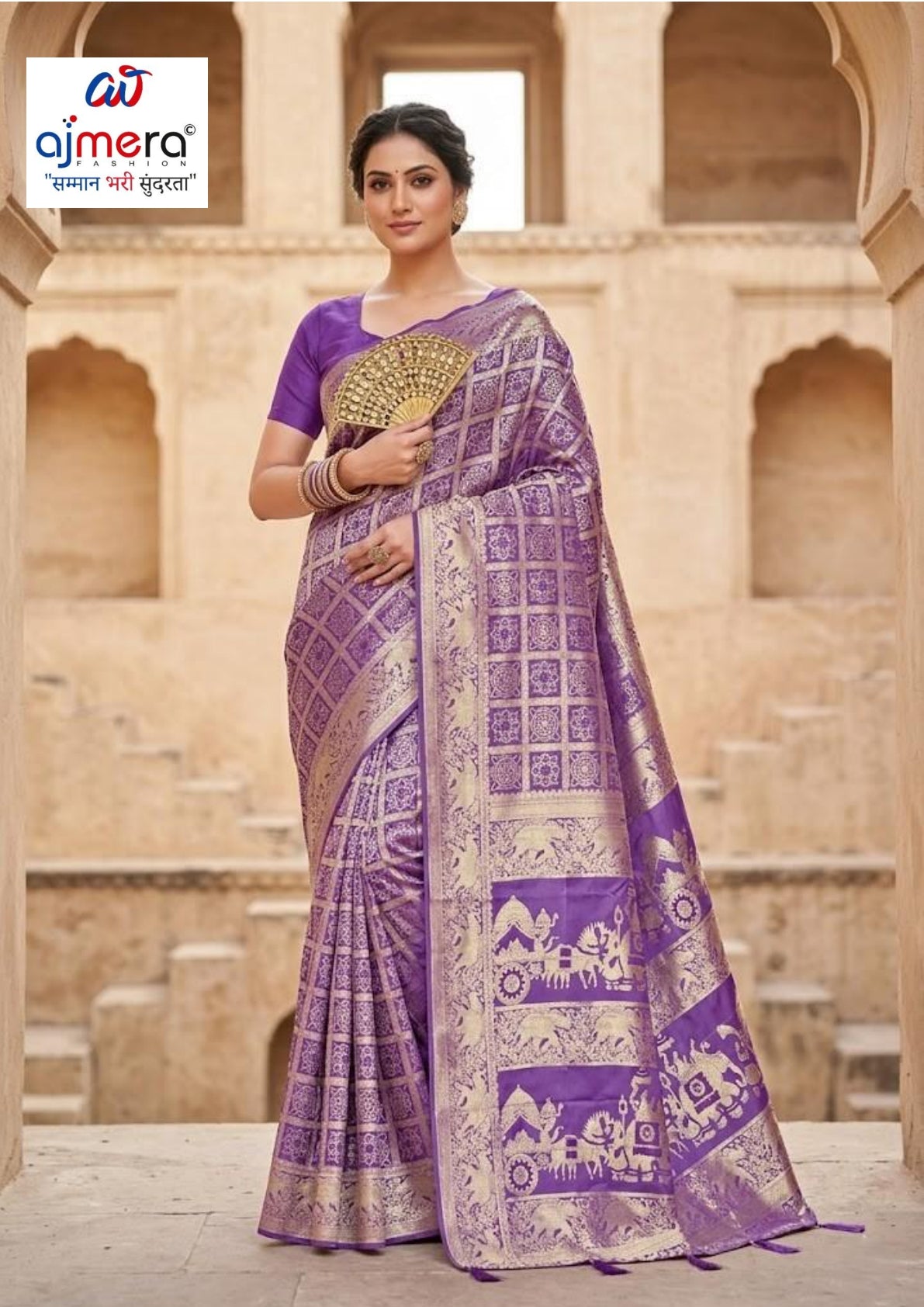 Premium Jacquard Silk Saree with Matching Blouse Piece for Ethnic Celebrations | DBU-MANGAL BELLA VOL-03