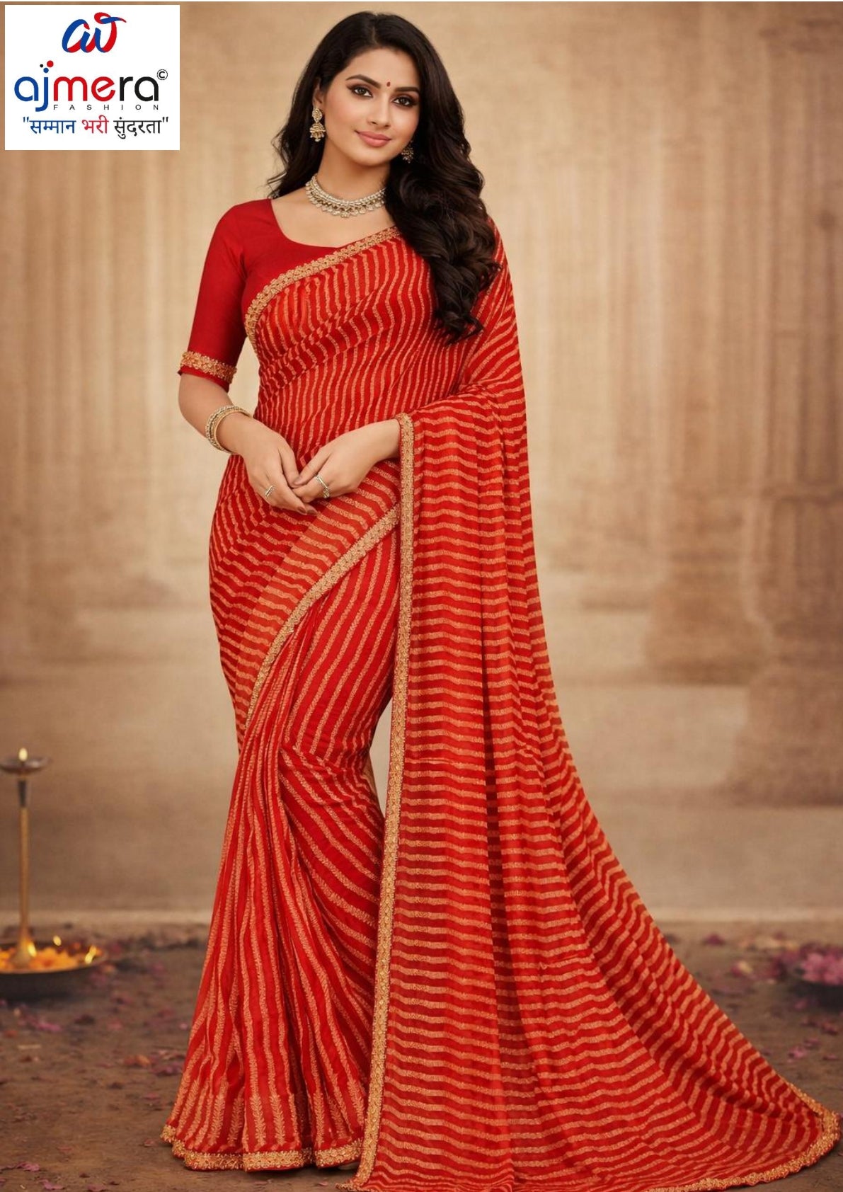 Classic Printed Saree with Blouse Piece for Timeless Traditional Style | JS-CHARKHA