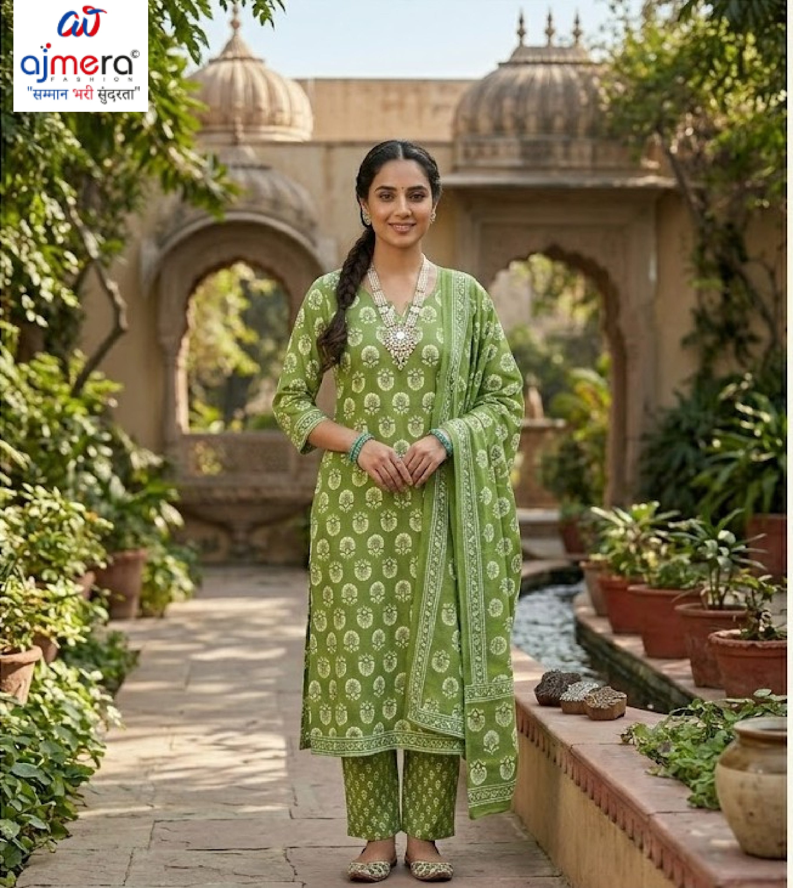 Premium Cotton Unstitched Suit Set | NCY-PRIYA