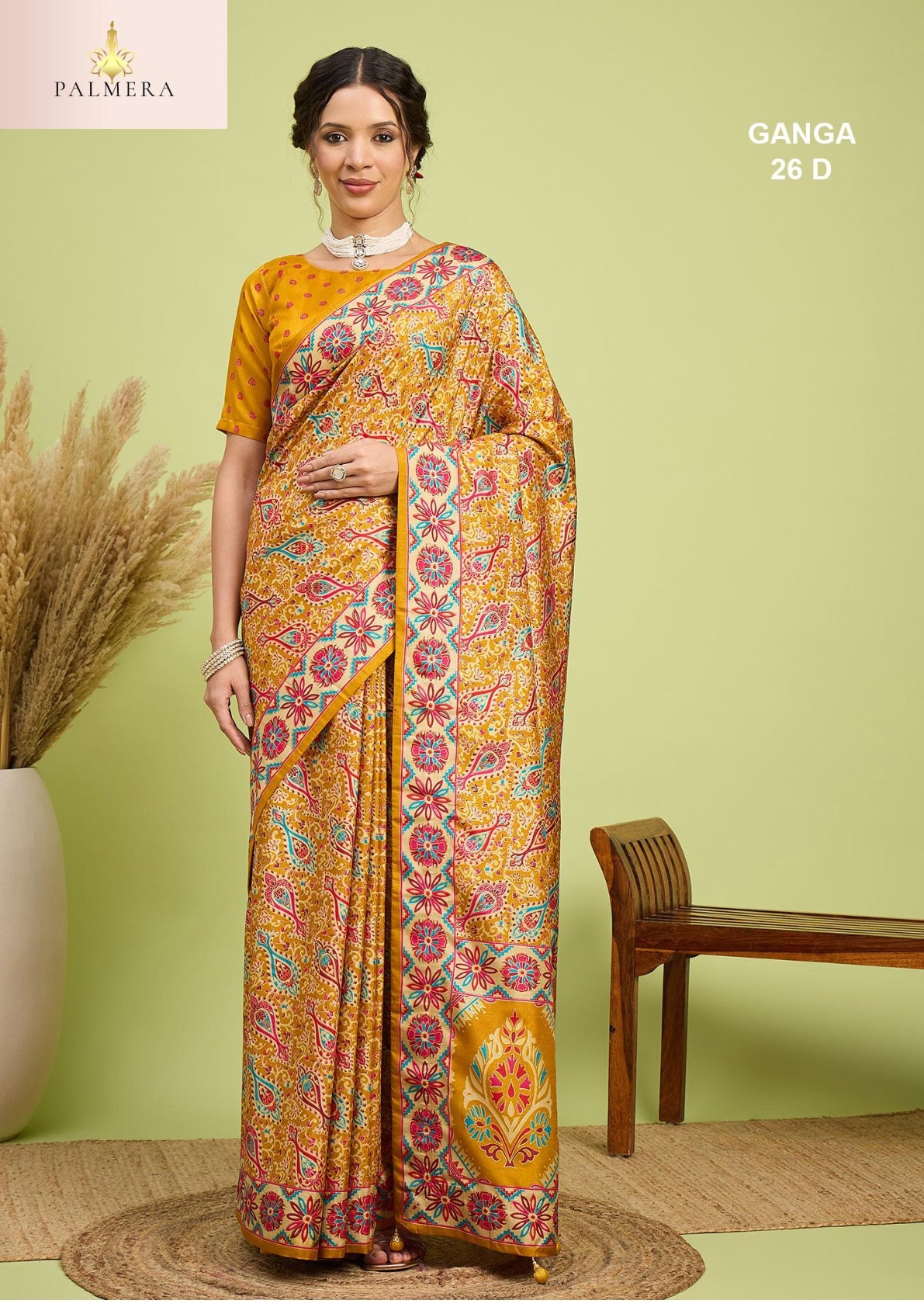 Ganga Silk Saree with Blouse for Premium Ethnic and Designer Wear | ALL-GANGA-26