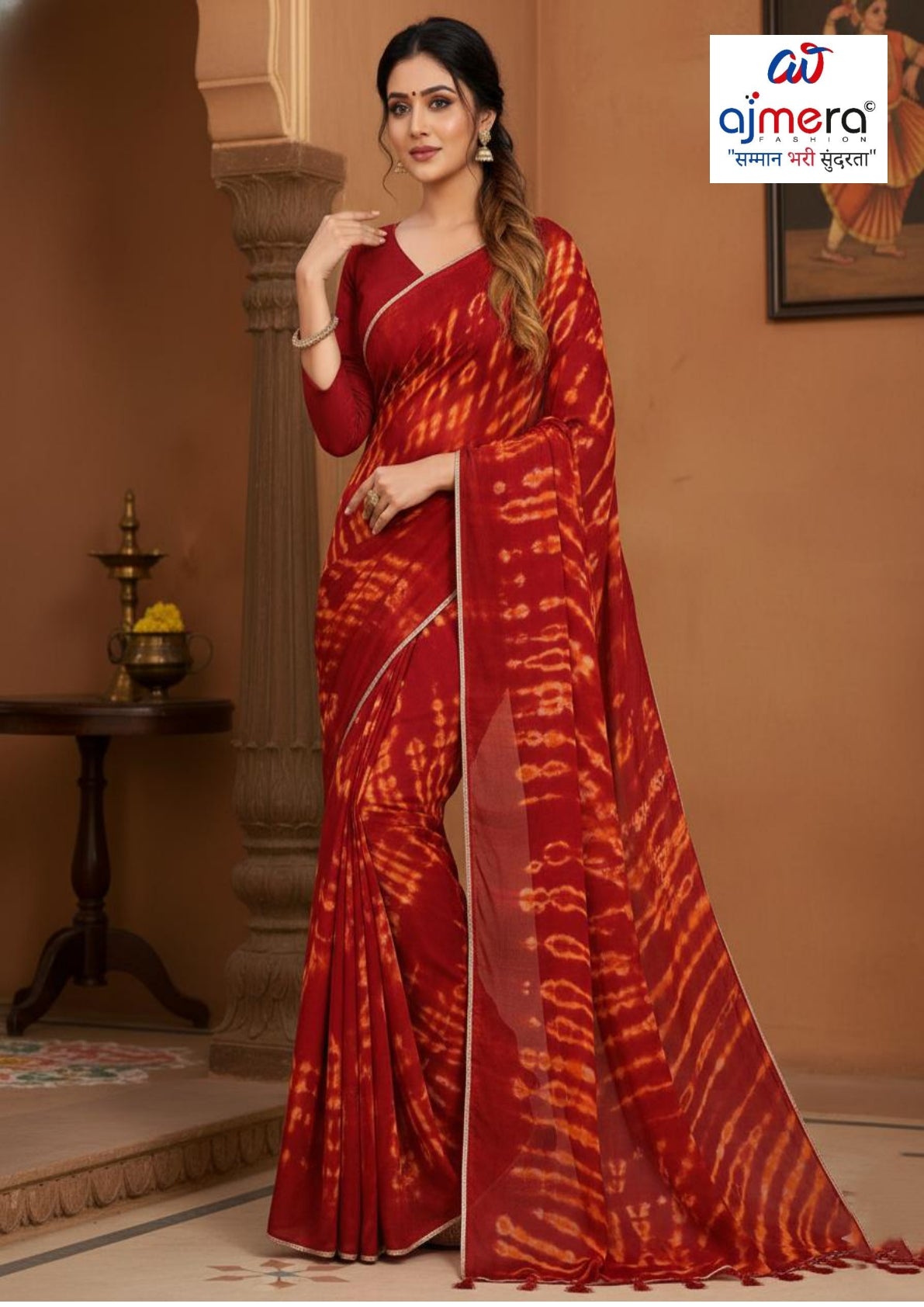 Graceful Printed Saree with Blouse Piece for Modern Ethnic Fashion  | JS-KOHINOOR