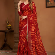 Graceful Printed Saree with Blouse Piece for Modern Ethnic Fashion  | JS-KOHINOOR