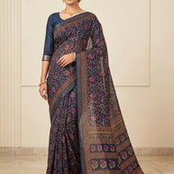 Silk Digital Printed Saree with Blouse Piece for Premium Ethnic and Traditional Wear | STG-MAHANDANA