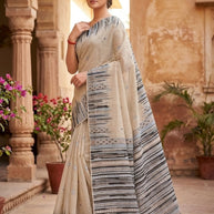 Exclusive Jacquard Silk Saree with Blouse Piece for Premium Cultural Wear | DBU-MAKHAN CHOR