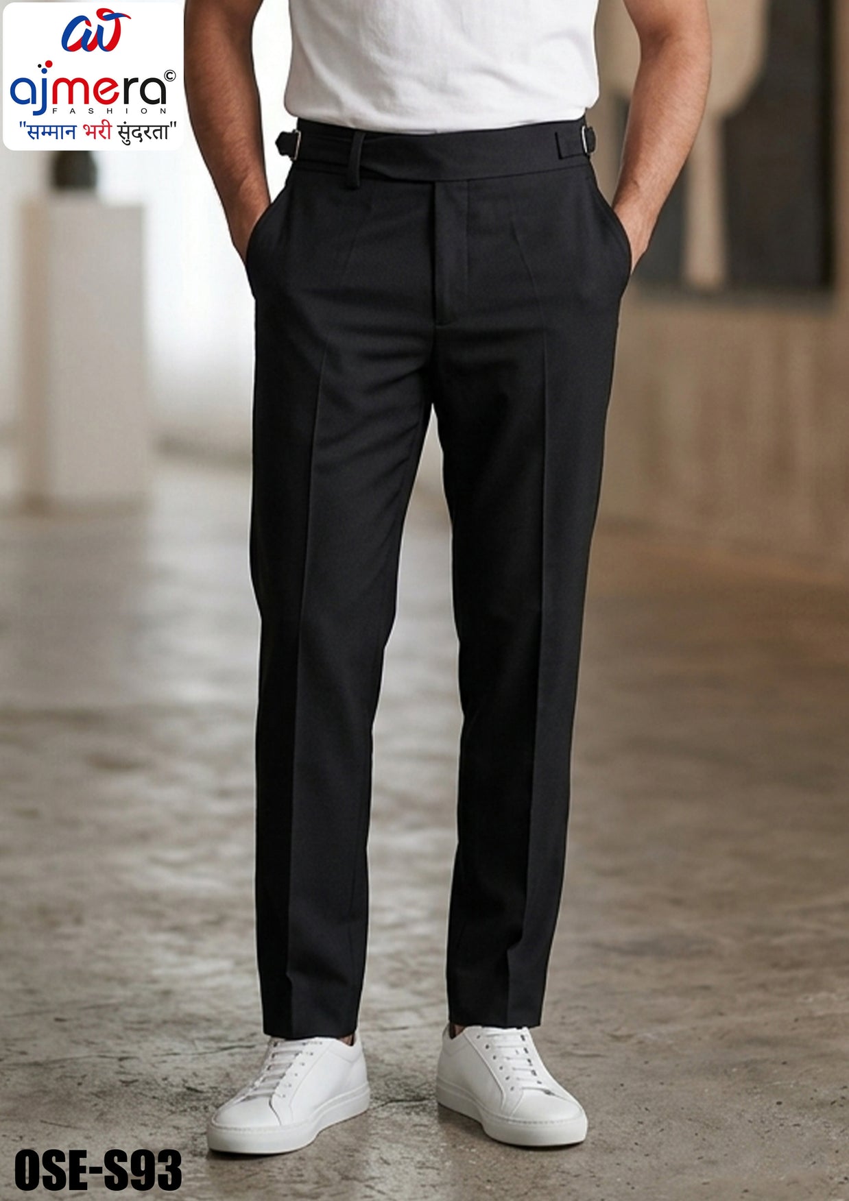 Premium Men's Formal Pant for Office & Business Wear | OSE-SR93