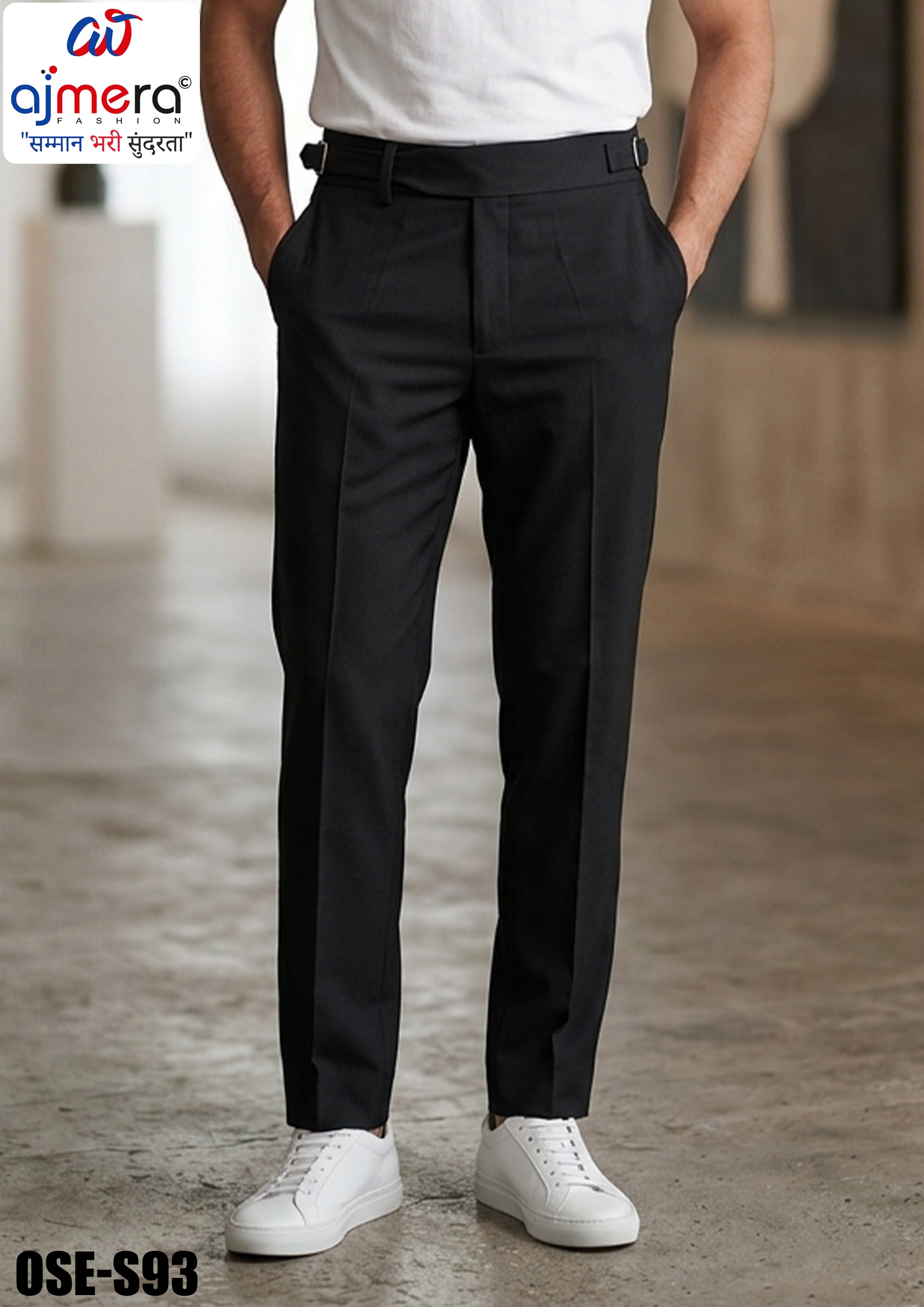 Premium Men's Formal Pant for Office & Business Wear | OSE-SR93