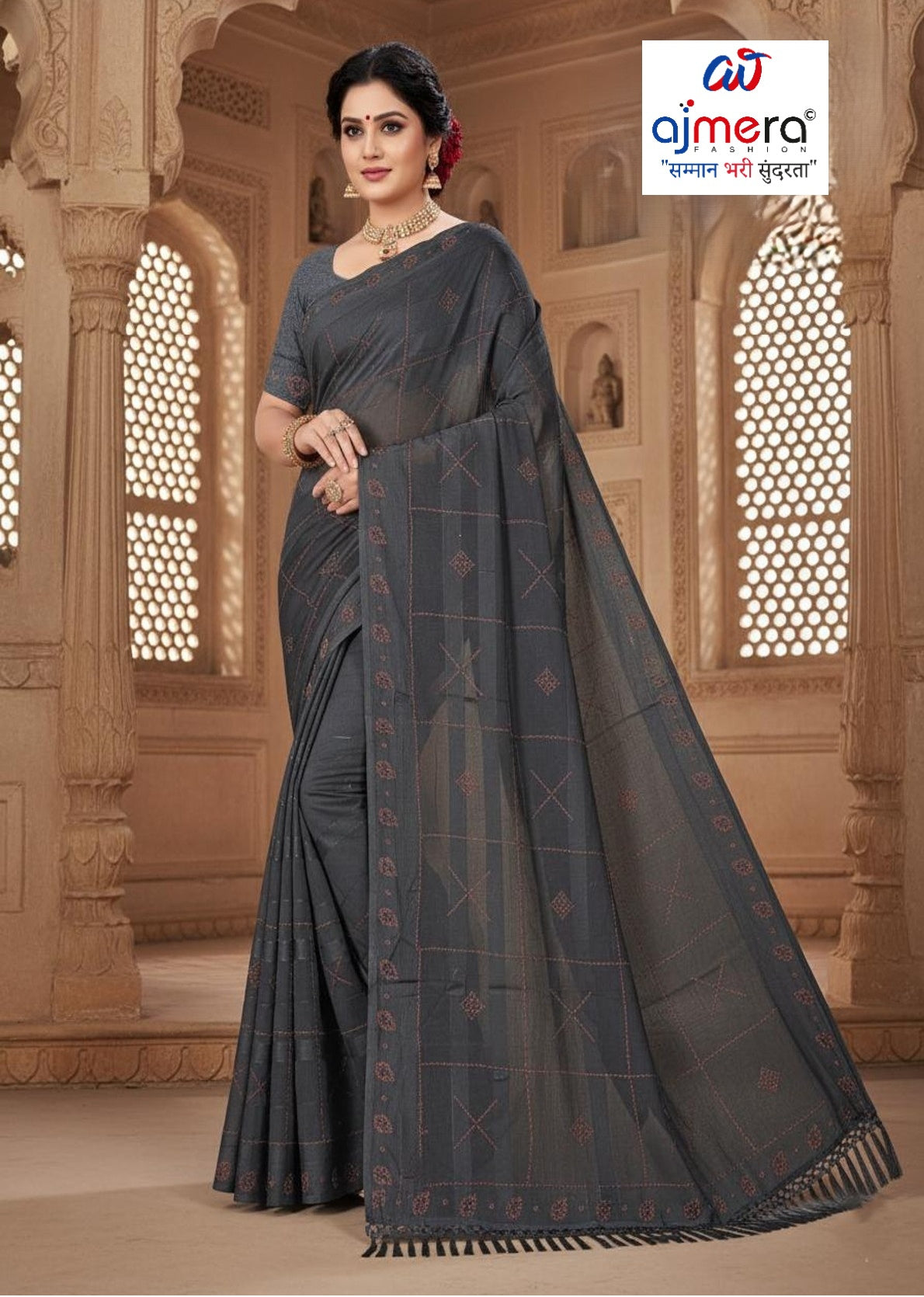 Matching Saree Supplier with Blouse Piece for Premium Ethnic and Traditional Wear | TIK-DEV BHOOMI